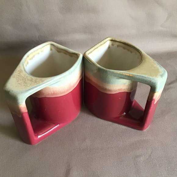 Pair of  Large C&C Artisanal Mugs - Picture 7 of 8